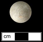 Naturally colored grey and yellow limestone marbles. Although produced as early as 16th century in Europe, importation of limestone marbles to North America really didn’t begin until after 1769 ( Gartley and Carskadden 1998:93) - clcik on image to see larger view.